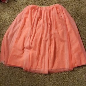 Cat & Jack pink sparkly long skirt